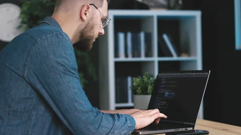 Coding software app Stock Footage 214338356