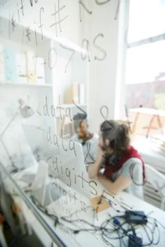 Coding startup project Stock Photos