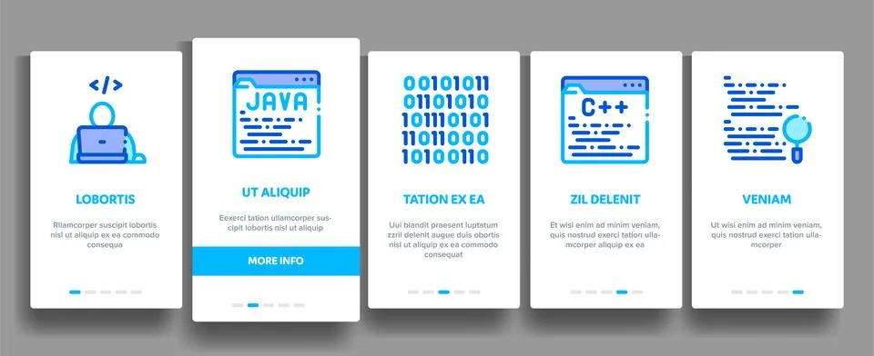 Coding System Vector Onboarding Stock Illustration