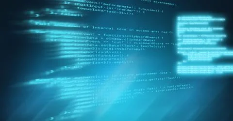 Coding text floating 스톡 사진