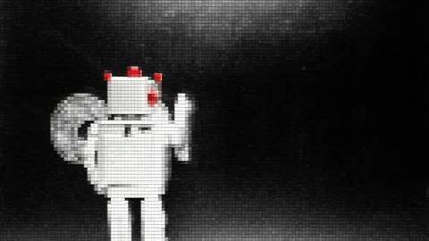 Coding text robot digital Stock Footage 320508523