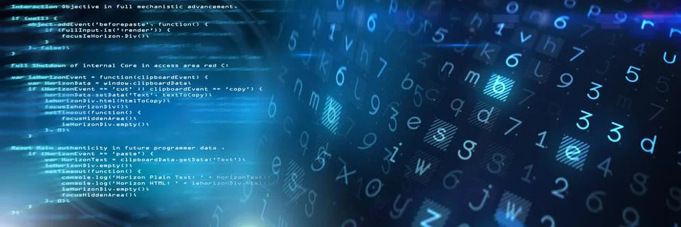 Coding text with transition Stock Illustration