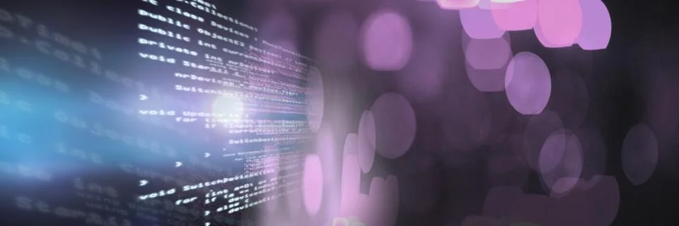 Coding text with transition Stock Photos