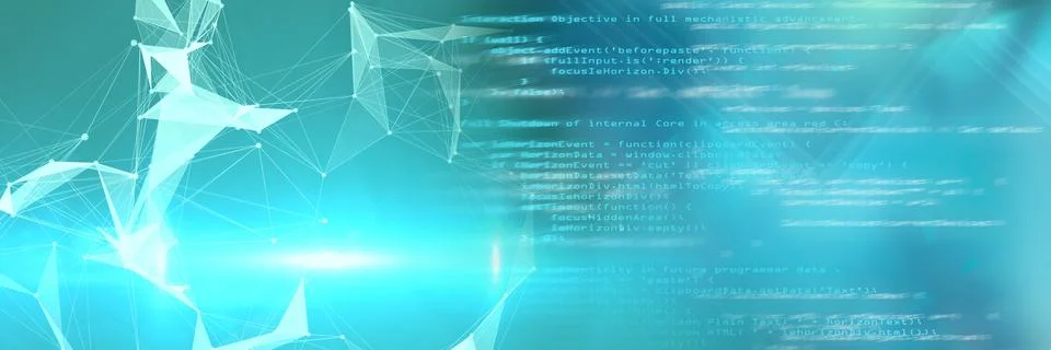 Coding text with transition Foto stock