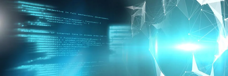 Coding text with transition Foto stock