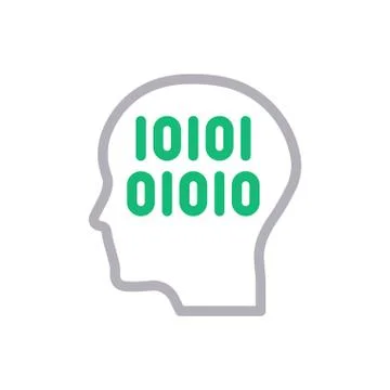 Coding thin line colour icon Stock Illustration