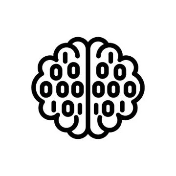 Coding thin line icon Illustrazione stock