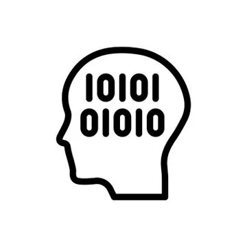 Coding thin line icon Illustrazione stock