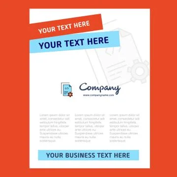 Coding  Title Page Design for Company profile ,annual report, presentations,  Stock Illustration