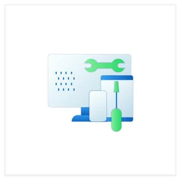 Coding toolkit flat icon イラスト素材