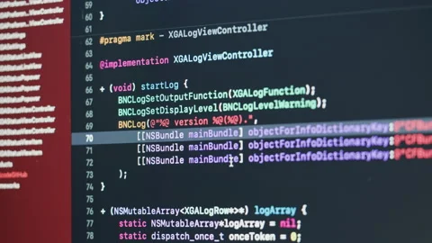 Coding UX UI script text on screen, HTML... | Stock Video | Pond5