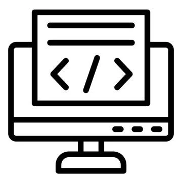 Coding Vector Icon Design Illustration Illustrazione stock