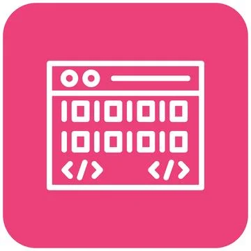 Coding Vector Icon Design Illustration Stock Illustration