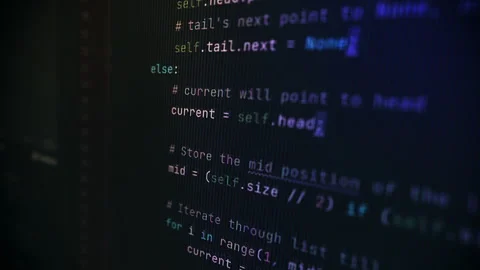 Coding the visualisation of a digital cyber matrix world using a web application Stock Footage 287489815