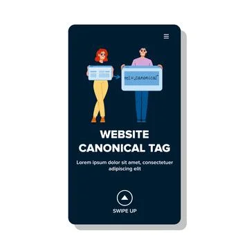 Coding website cannonica tag vector Illustrazione stock