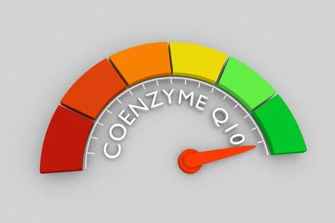 Coenzyme Q10 measuring process Stock Illustration