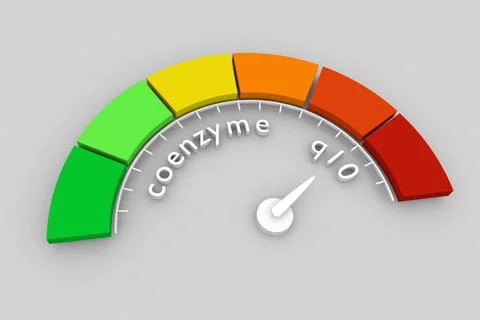 Coenzyme Q10 measuring process Stock Illustration