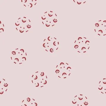 Coenzymes biochemistry glyph seamless pattern Illustrazione stock