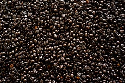 Cofee beans composition Stock Photos
