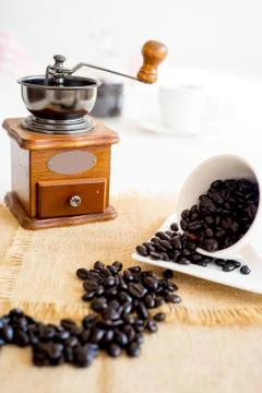 Cofee beans composition Stock Photos