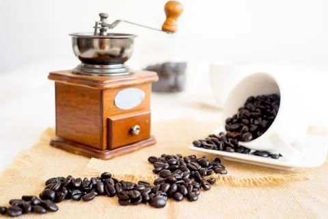 Cofee beans composition Stock Photos