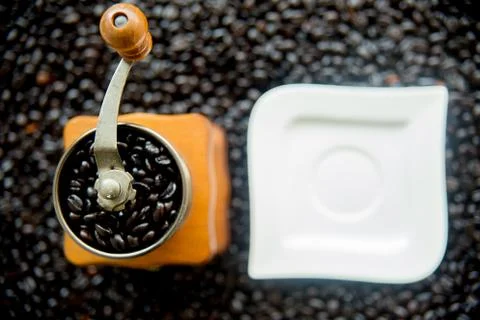 Cofee beans composition Stock Photos