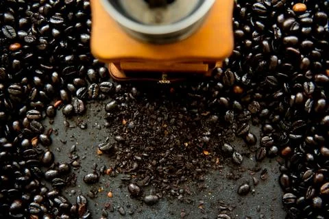 Cofee beans composition Stock-Fotos