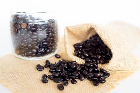 Cofee beans composition Stock Photos
