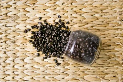 Cofee beans composition Foto stock