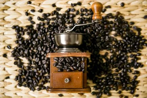 Cofee beans composition 스톡 사진