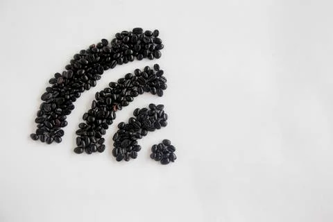 Cofee beans composition Stock Photos