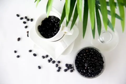 Cofee beans composition Stock Photos