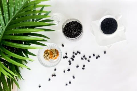 Cofee beans composition Stock-Fotos