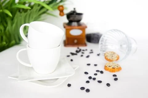 Cofee beans composition Foto stock