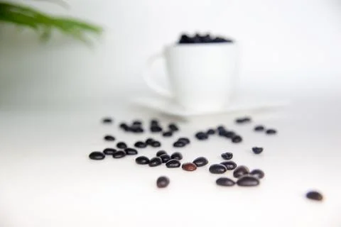 Cofee beans composition 스톡 사진