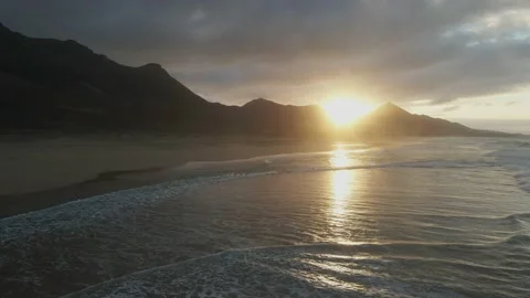 Cofete ocean sunset Stock Footage 234729978