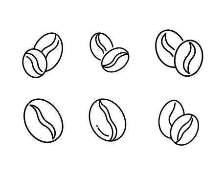COFFE BEAN  Icon Stock Illustration