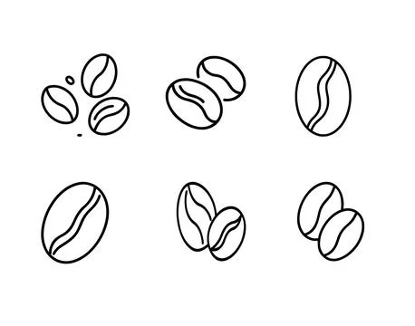 COFFE BEAN  Icon Stock Illustration