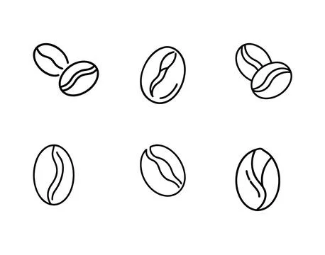 COFFE BEAN  Icon Stock Illustration