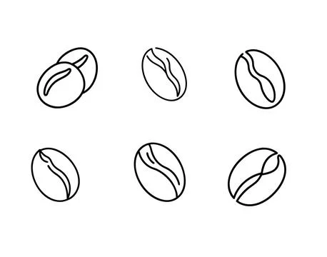 COFFE BEAN  Icon Illustrazione stock
