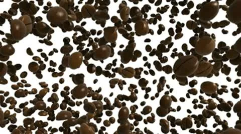 Coffe beans Falling. HD loop Stock Footage 10592495
