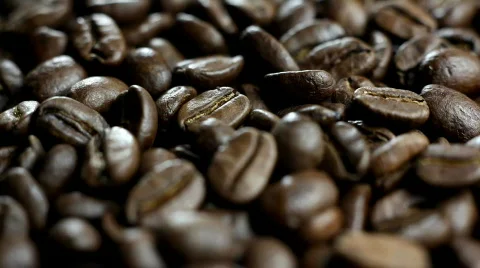 Coffe Beans Light Wide Video stock 359908