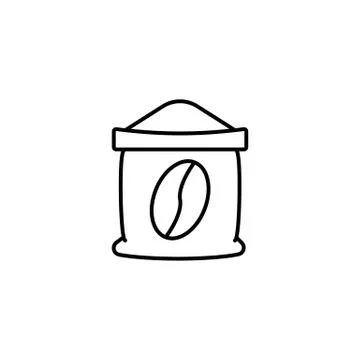 Coffe beans sack icon element of coffe icon for mobile concept and web apps.  Stock Illustration