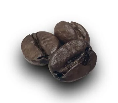 Coffe Beans on White Background. Stock Photos