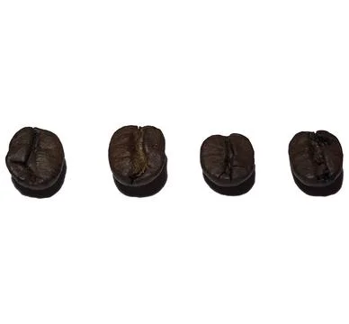 Coffe Beans on White Background. Stock Photos