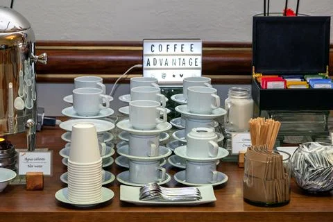 Coffe break station Foto stock