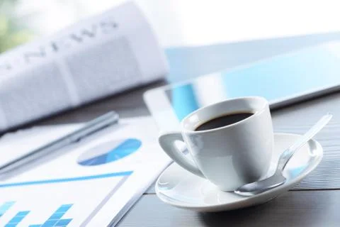 Coffe break at work Stock Photos