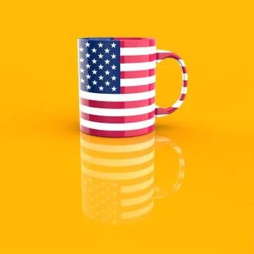 Coffe cup concept - 3D Illustration Stock Illustration