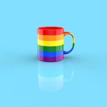 Coffe cup concept - 3D Illustration Stock Illustration