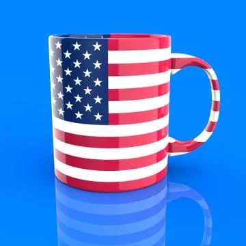 Coffe cup concept - 3D Illustration Stock Illustration